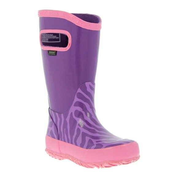 BOGS Unisex-Baby Rubber Rain Boot Zebra Print - Picture 1 of 4